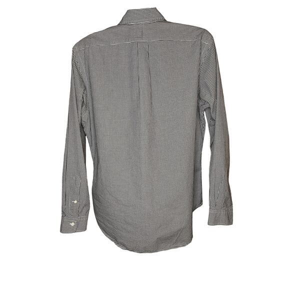 Ralph Lauren Classic Fit Gingham Shirt L Black White Purple Pony Cotton EUC - Picture 13 of 13